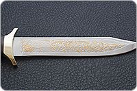 Нож Разведчик береста, 95х18, латунь : фото 7