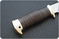 Нож Спас-4 наборная кожа, 95х18, латунь : фото 5