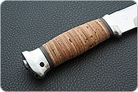 Нож Fox-2 (Фокс-2)  береста, 95х18, алюминий : фото 5