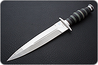 Кинжал охотничий-С наборная кожа, 95х18, алюминий : фото 2