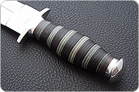 Кинжал охотничий-С наборная кожа, 95х18, алюминий : фото 6