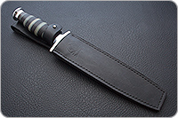 Кинжал охотничий-С наборная кожа, 95х18, алюминий : фото 9