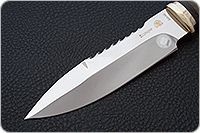 Нож Спас-1 орех, 95х18, латунь : фото 3