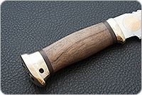 Нож Спас-1 орех, 95х18, латунь : фото 5