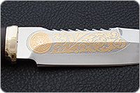 Нож Спас-1 орех, 95х18, латунь : фото 7