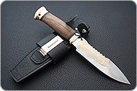 Нож Спас-1 орех, 95х18, латунь : фото 9