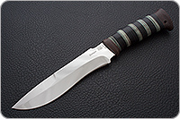 Нож Торнадо-2 наборная кожа, 95х18, текстолит : фото 2