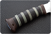 Нож Торнадо-2 наборная кожа, 95х18, текстолит : фото 5