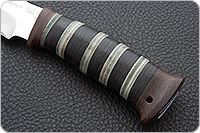 Нож Торнадо-2 наборная кожа, 95х18, текстолит : фото 6