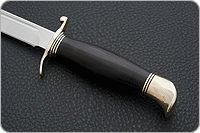 Нож Финка НКВД граб - черное дерево, 95х18, латунь : фото 6