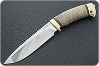 Нож Артыбаш кап березовый, 95х18, латунь : фото 2