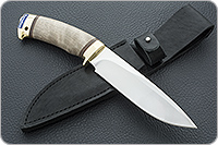 Нож Артыбаш кап березовый, 95х18, латунь : фото 8