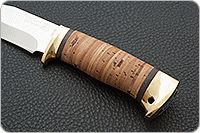 Нож Домбай береста, 95х18, латунь : фото 6