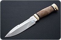 Нож Спас-1 кап березовый, 95х18, латунь : фото 2