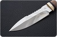 Нож Спас-1 кап березовый, 95х18, латунь : фото 3