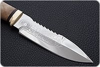 Нож Спас-1 кап березовый, 95х18, латунь : фото 4