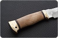 Нож Спас-1 кап березовый, 95х18, латунь : фото 5