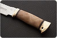 Нож Спас-1 кап березовый, 95х18, латунь : фото 6