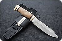 Нож Спас-1 кап березовый, 95х18, латунь : фото 8