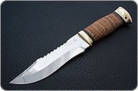 Нож Тайга береста, 95х18, латунь : фото 2