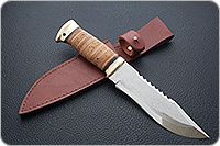 Нож Тайга береста, 95х18, латунь : фото 8