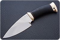 Нож Утес наборная кожа, 95х18, латунь : фото 2