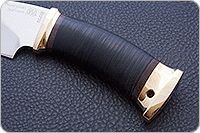 Нож Утес наборная кожа, 95х18, латунь : фото 6