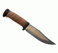 Нож Домбай береста, текстолит, золочение клинка : фото 11