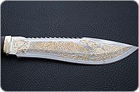 Мачете Малыш наборная кожа, 95х18, латунь : фото 7