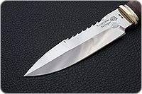 Нож Спас-1 орех, 95х18, латунь : фото 3