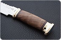 Нож Спас-1 орех, 95х18, латунь : фото 6