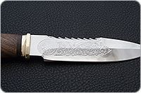 Нож Спас-1 орех, 95х18, латунь : фото 7