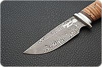 Нож Сталкер береста, дамаск, алюминий : фото 3