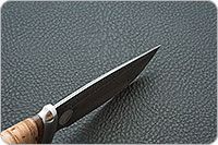 Нож Сталкер береста, дамаск, алюминий : фото 7