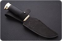 Нож Домбай наборная кожа, 95х18, латунь : фото 7