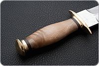 Кинжал охотничий-С кап березовый, 95х18, латунь : фото 5