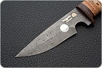 Нож Мангуст береста, дамаск, текстолит : фото 3