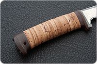 Нож Мангуст береста, дамаск, текстолит : фото 5