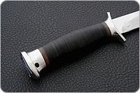 Нож Разведчик наборная кожа, 95х18, алюминий : фото 5