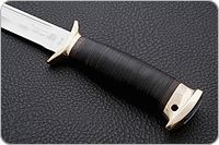 Нож Разведчик наборная кожа, 95х18, латунь : фото 6