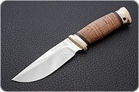 Нож Сталкер береста, 95х18, латунь : фото 2