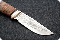 Нож Сталкер береста, 95х18, латунь : фото 4