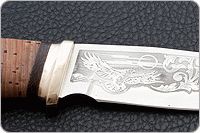 Нож Сталкер береста, 95х18, латунь : фото 7