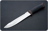 Нож Fox-3 (Фокс-3) наборная кожа, 95х18, текстолит : фото 2