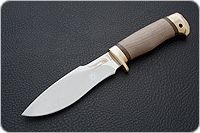Нож Каюр кап березовый, 95х18, латунь : фото 2
