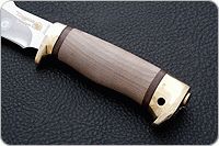 Нож Каюр кап березовый, 95х18, латунь : фото 5
