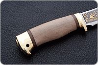 Нож Каюр кап березовый, 95х18, латунь : фото 7