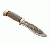 Нож Каюр кап березовый, 95х18, латунь : фото 10