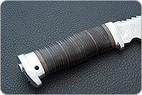 Нож Лапа-2 наборная кожа, 95х18, алюминий : фото 4