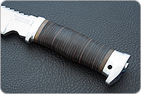 Нож Лапа-2 наборная кожа, 95х18, алюминий : фото 5